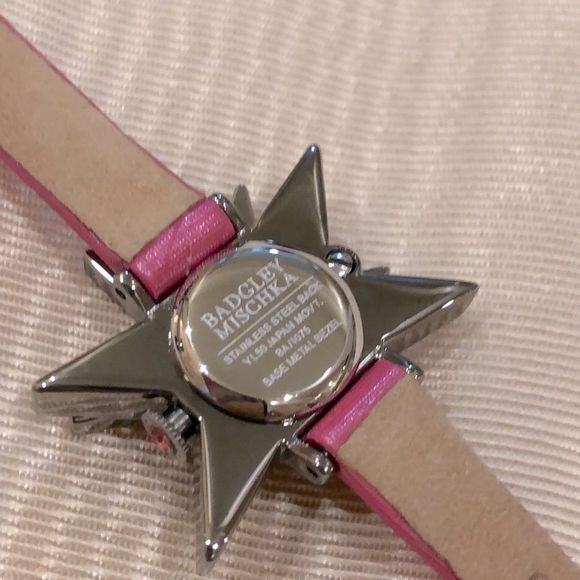 NWT Badgley Mischka Pink Rhinestone Watch - Picture 8 of 13
